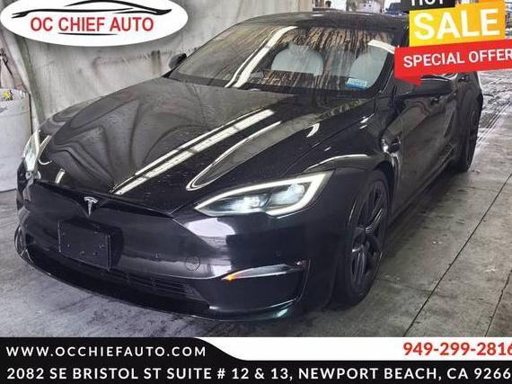 TESLA MODEL S 2022 5YJSA1E55NF483039 image
